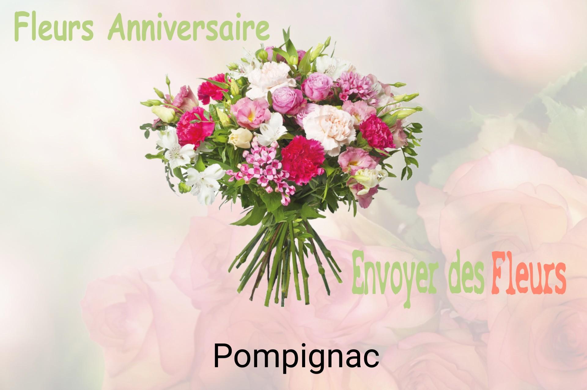 Bouquet de fleurs d’anniversaire livré à Pompignac