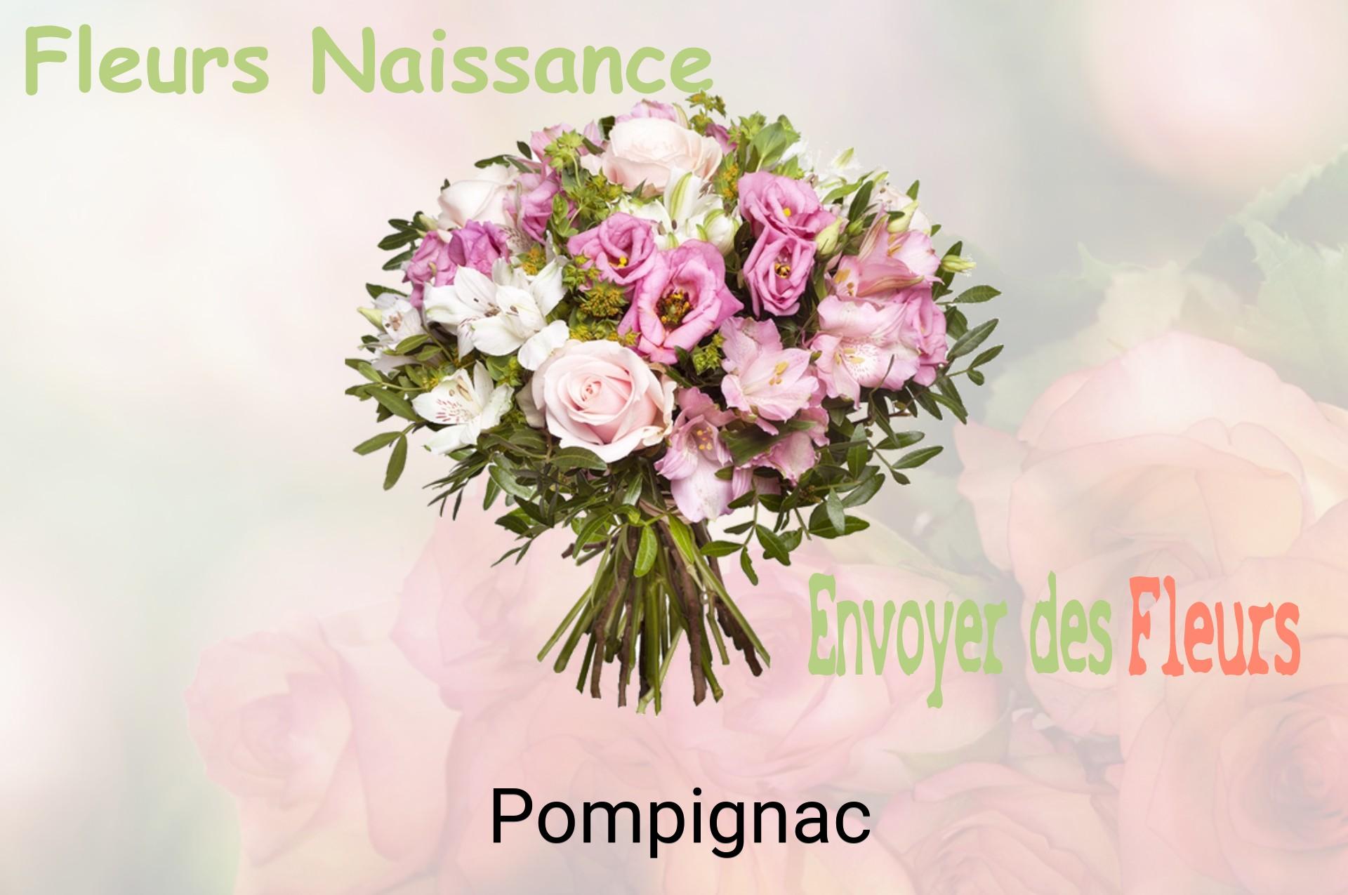 Bouquet de fleurs de naissance livré à Pompignac
